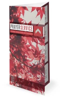 Prayer Service Ministry Trifold Bulletin
