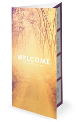 Walk by Faith Ministry Trifold Bulletin