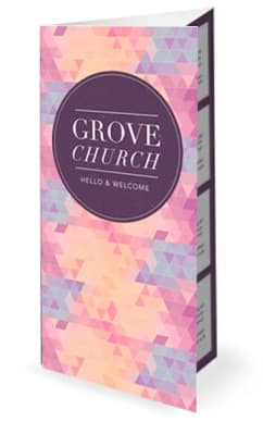 A Pure Heart Christian Trifold Bulletin