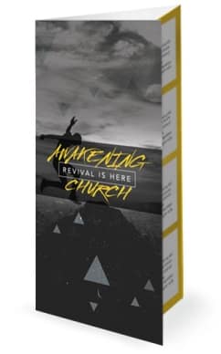 Awakening Revival Is Here Church Trifold Bulletin