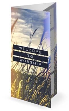 Kingdom of Heaven Wheat Church Trifold Bulletin