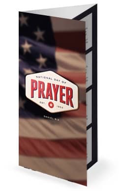 National Day of Prayer Church Trifold Bulletin