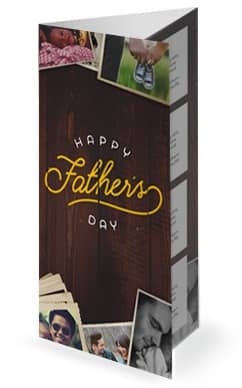 Father's Day Photos Church Trifold Bulletin