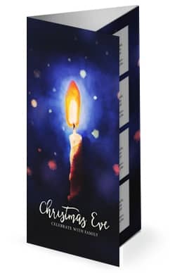 Christmas Eve Service Sermon Trifold Bulletin