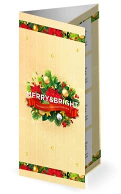 May Your Days Be Merry And Bright Christmas Trifold Bulletin