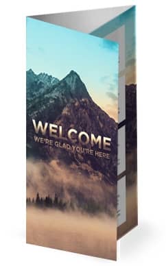 Moving Mountains Church Trifold Bulletin