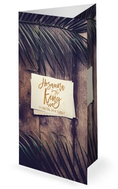 Palm Sunday Hosanna Trifold Bulletin Cover