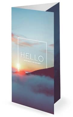 No Other Name Church Trifold Bulletin
