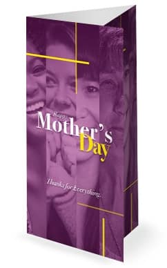 Mother's Day Blessing Church Trifold Bulletin