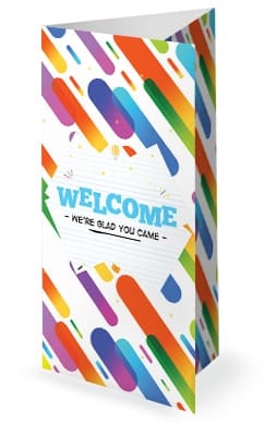 Sunday School Jelly Bean Children's Church Trifold Bulletin