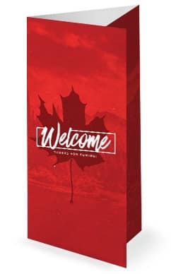 Canada Day Holiday Church Trifold Bulletin