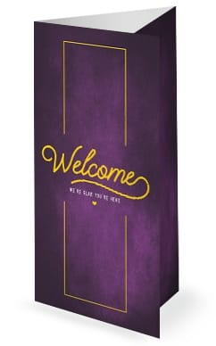 Family Values Church Trifold Bulletin Template