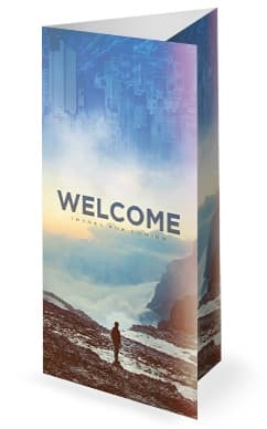 Strangers In A Strange Land Church Tri Fold Bulletin Cover