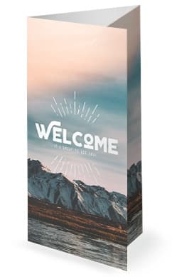 Fishers of Men Church Tri Fold Bulletin Cover