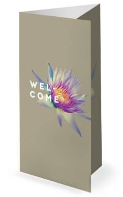Generosity Sermon Series Trifold Church Bulletin Cover Template