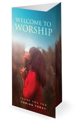 Conversations With God Church Tri Fold Bulletin Cover