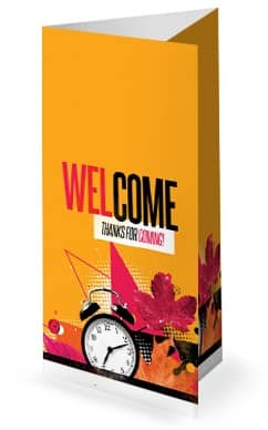 Daylight Savings Time Fall Back Trifold Bulletin Template
