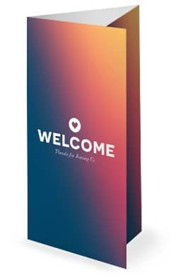 Survivor Sunday Church Tri Fold Bulletin Template