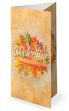 Choose Joy Church Trifold Bulletin Template