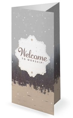 You Are Invited To Christmas Tri Fold Bulletin