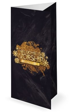New Year's Eve Church Trifold Bulletin
