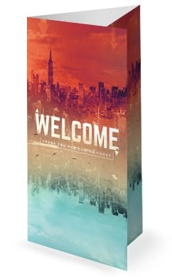 Upside Down Kingdom Trifold Bulletin Template