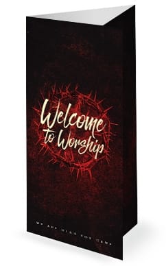 Good Friday Church Service Trifold Bulletin Cover