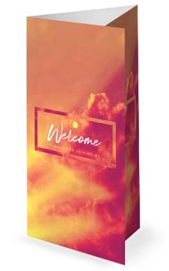 Easter Sunday He Has Risen Trifold Bulletin Cover