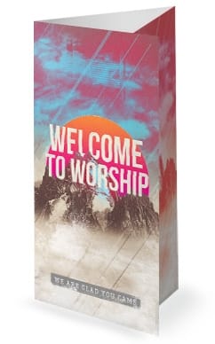 Unshakeable Faith Sermon Series Trifold Bulletin Cover