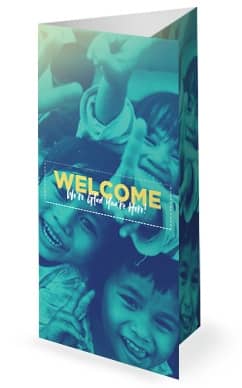 Church Missions Trip Trifold Bulletin Cover