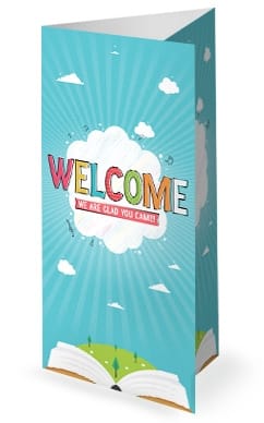 Kid's Church Service Trifold Bulletin