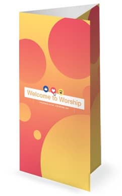 Love Your Neighbor Social Media Church Trifold Bulletin
