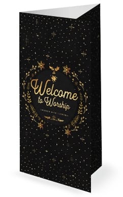 Christmas Eve Service Trifold Bulletin Cover