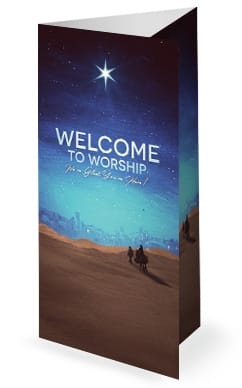 Christmas Journey Sermon Trifold Bulletin Cover