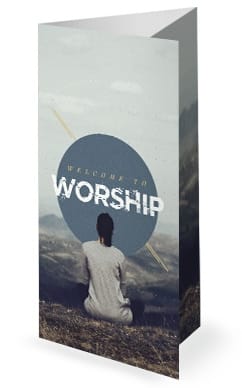 When in Doubt Church Sermon Trifold Bulletin Cover