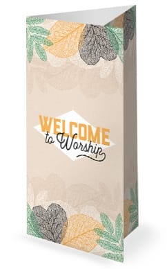 Autumn Festival Church Sermon Trifold