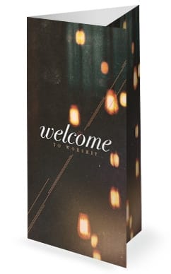 Worship Church Trifold Bulletin