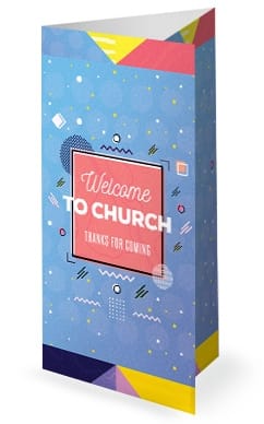 Family Sunday Church Trifold Bulletin