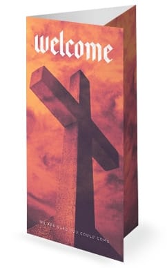 Rebel Cross Church Trifold Bulletin
