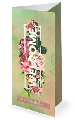 Be Kind Rose Church Trifold Bulletin