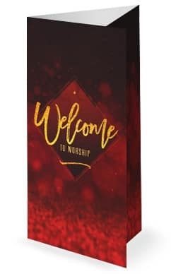 Experience Christmas Church Trifold Bulletin