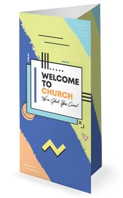 Happy New Year Fresh Start Church Trifold Bulletin