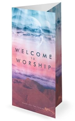 Heaven On Earth Church Trifold Bulletin