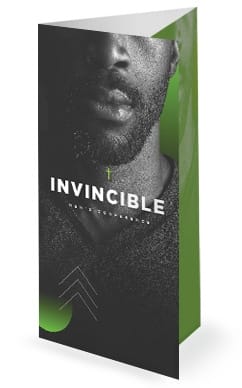 Invincible Men's Conference Church Trifold Bulletin