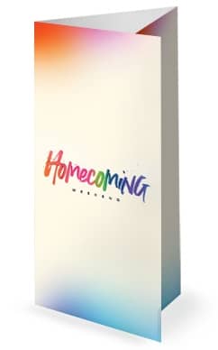 Homecoming Weekend Church Trifold Bulletin