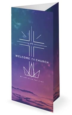 Cross Before Crown Church Trifold Bulletin