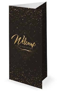 Advent Gold Church Trifold Bulletin
