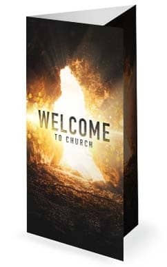 Trifold Bulletin Glorious Day Easter Church Graphics 2