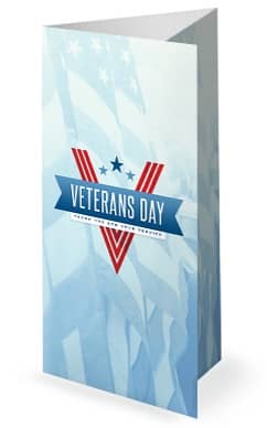 Veterans Day Trifold Bulletin