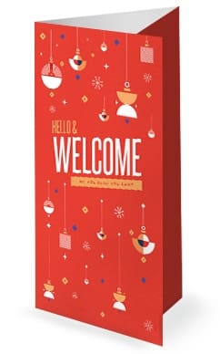 A Very Merry Christmas Trifold Bulletin